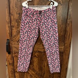 LILLY PULITZER Womens pink heart skinny mini jeans size‎ 6